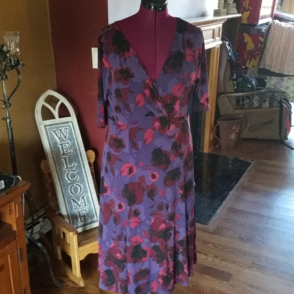 George plus size floral purple size 16/18 Dress